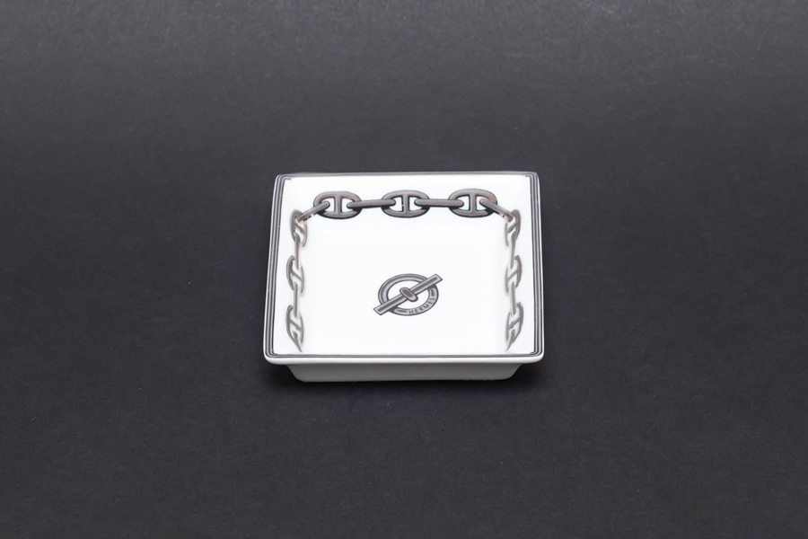 エルメス シェーヌダンクル（プラチナ） 8cmスクエアトレイを買い取り