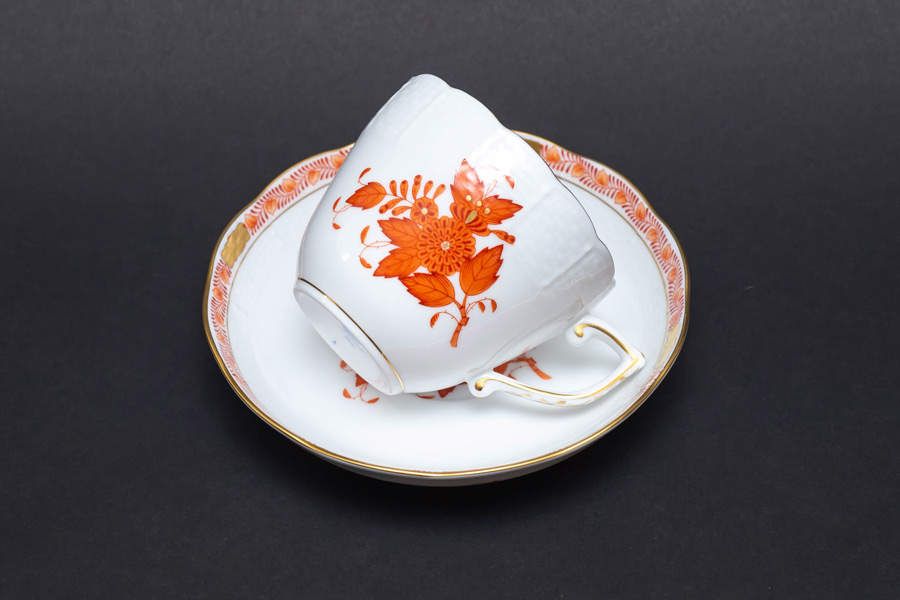 ヘレンド アポニー・オレンジ メランジェカップ＆ソーサーを買い取り