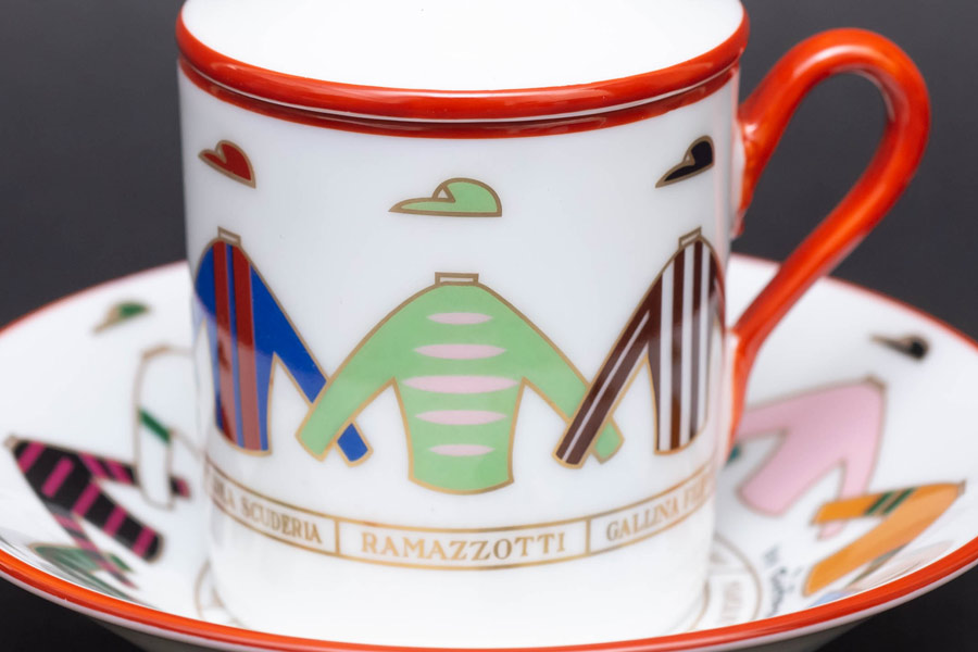 リチャード・ジノリ ファンティーニ カバードカップ＆ソーサーを