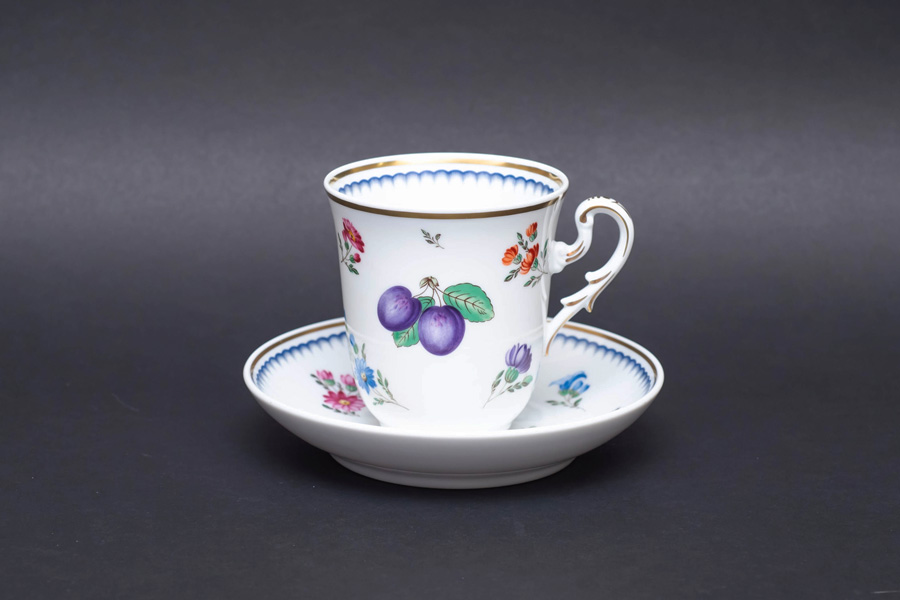 リチャード・ジノリ イタリアンフルーツ モーニングカップ＆ソーサーを