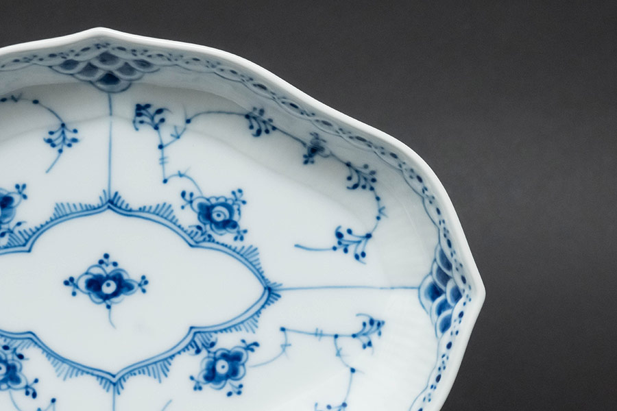 ロイヤル・コペンハーゲン ブルーフルーテッドハーフレース ピックル