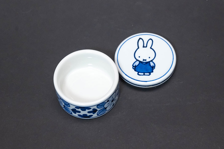 ロイヤル・デルフト × ミッフィー デルフトブルー 手描き小物入れを