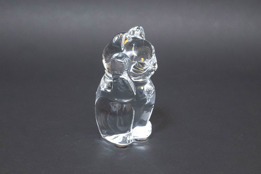 バカラ 招き猫（クリア） Sサイズを買い取りました｜ブランド食器買取