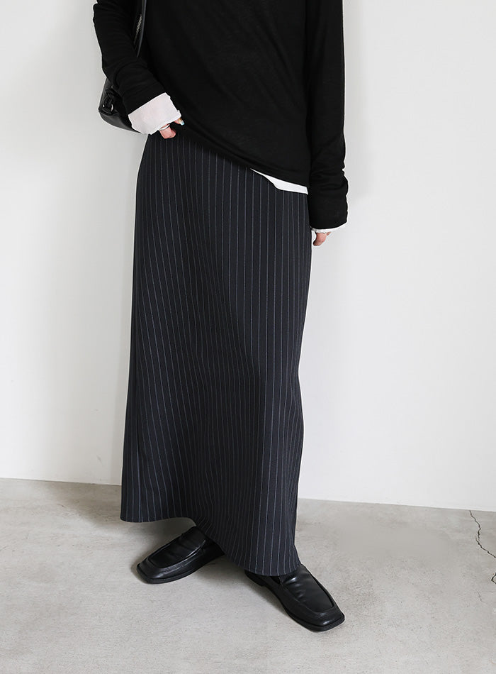 ピンストライプロングスカート – SELECT MOCA