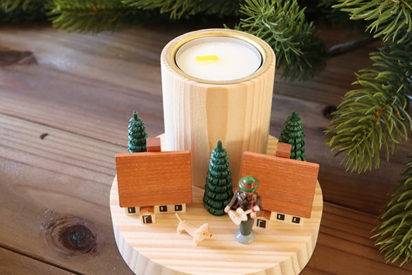 ランタン 冬 – ドイツ・ザイフェンの木のおもちゃ seiffen