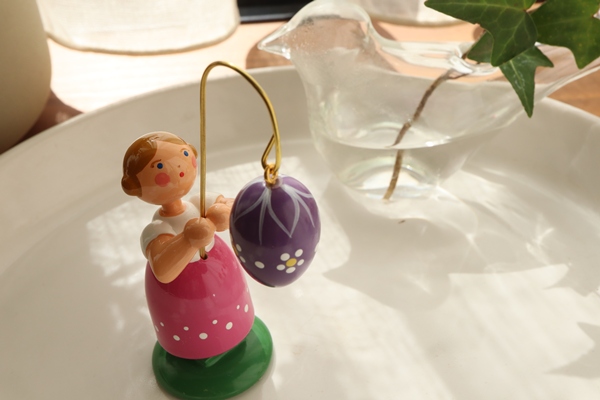 イースターエッグ6個U5.5㎝ – ドイツ・ザイフェンの木のおもちゃ seiffen