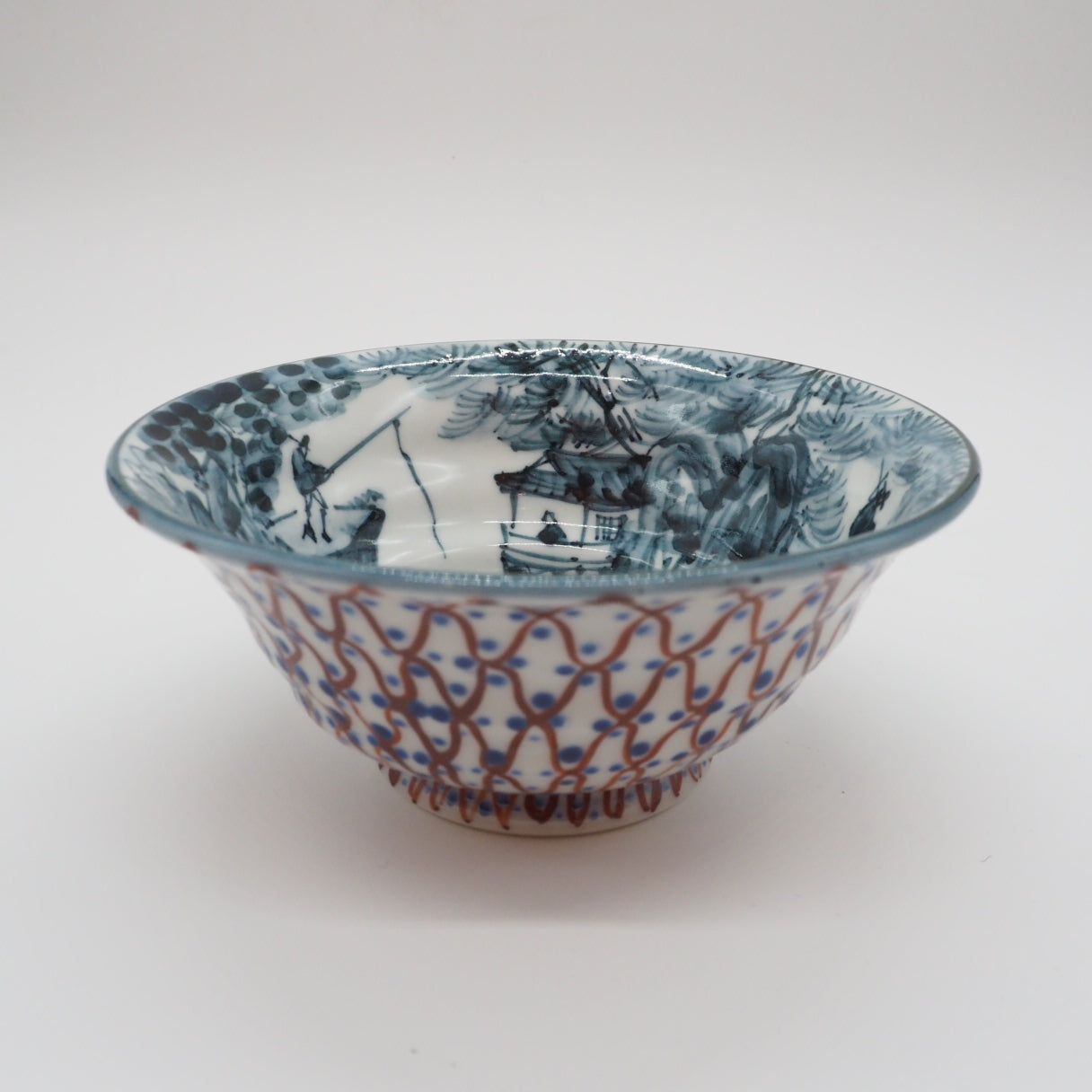 京焼・清水焼 村田幸之介(六齋窯) 山水あみ茶漬(ご飯茶碗) – SEIKADO