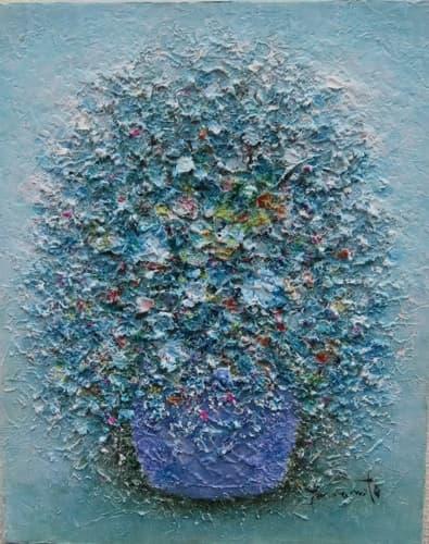 油彩画3号 「是より先は花の山「紫水(しすい)」」 | ｜正光画廊