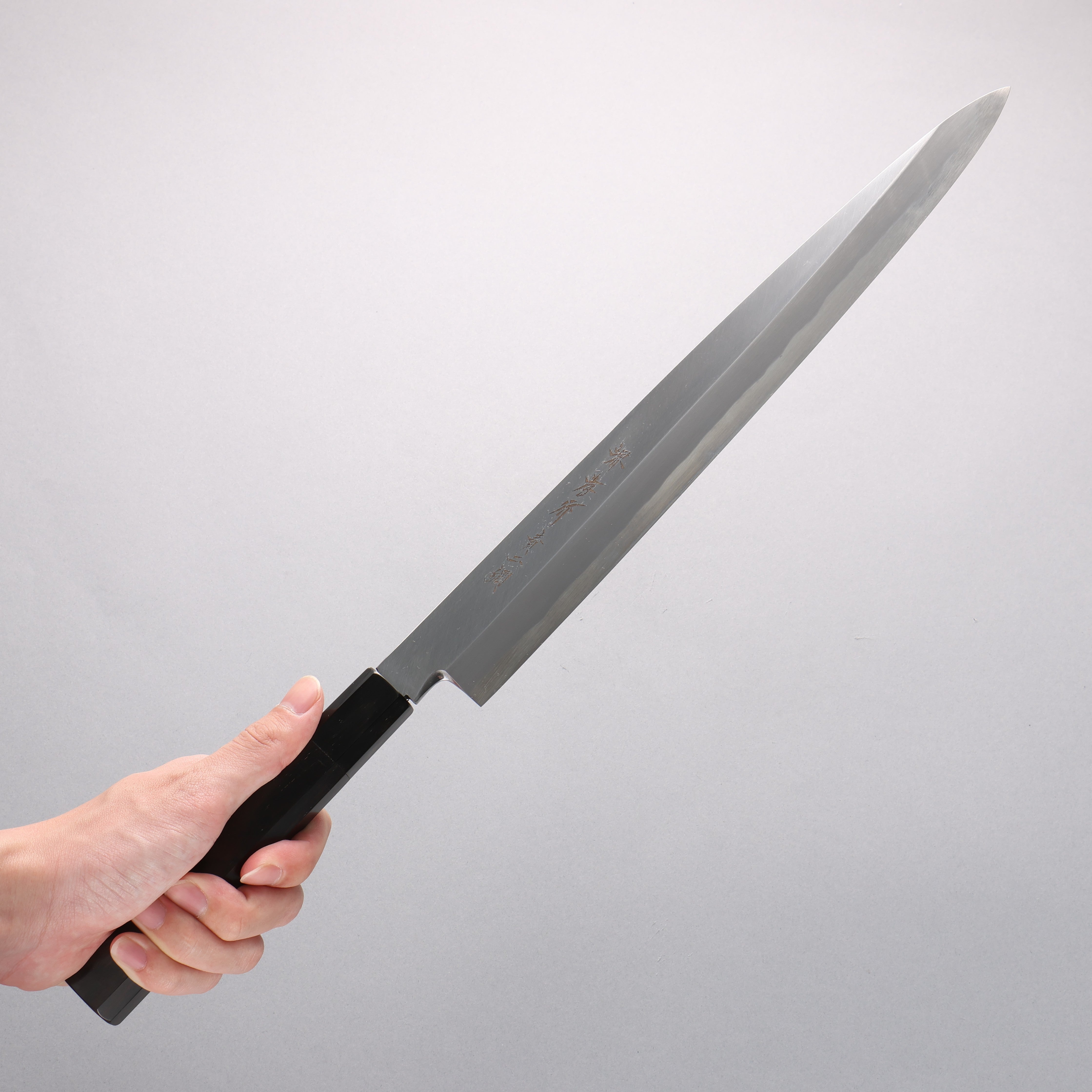 堺 孝行 青ニ鋼 柳刃包丁 黒檀柄 – 清助刃物 Japan