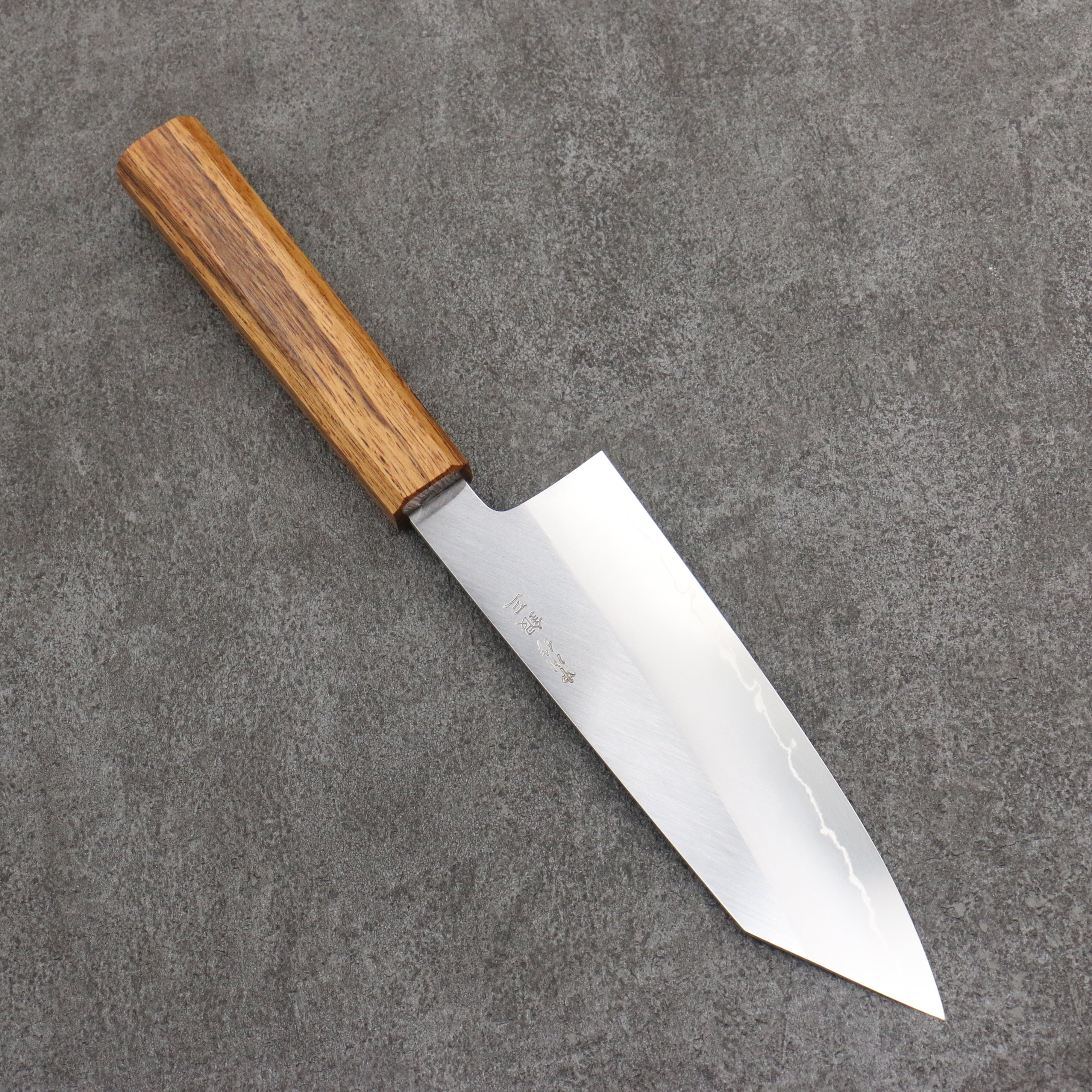 刃道 中川 銀三鋼 磨き仕上げ 文化包丁 180mm 樫柄 – 清助刃物 Japan