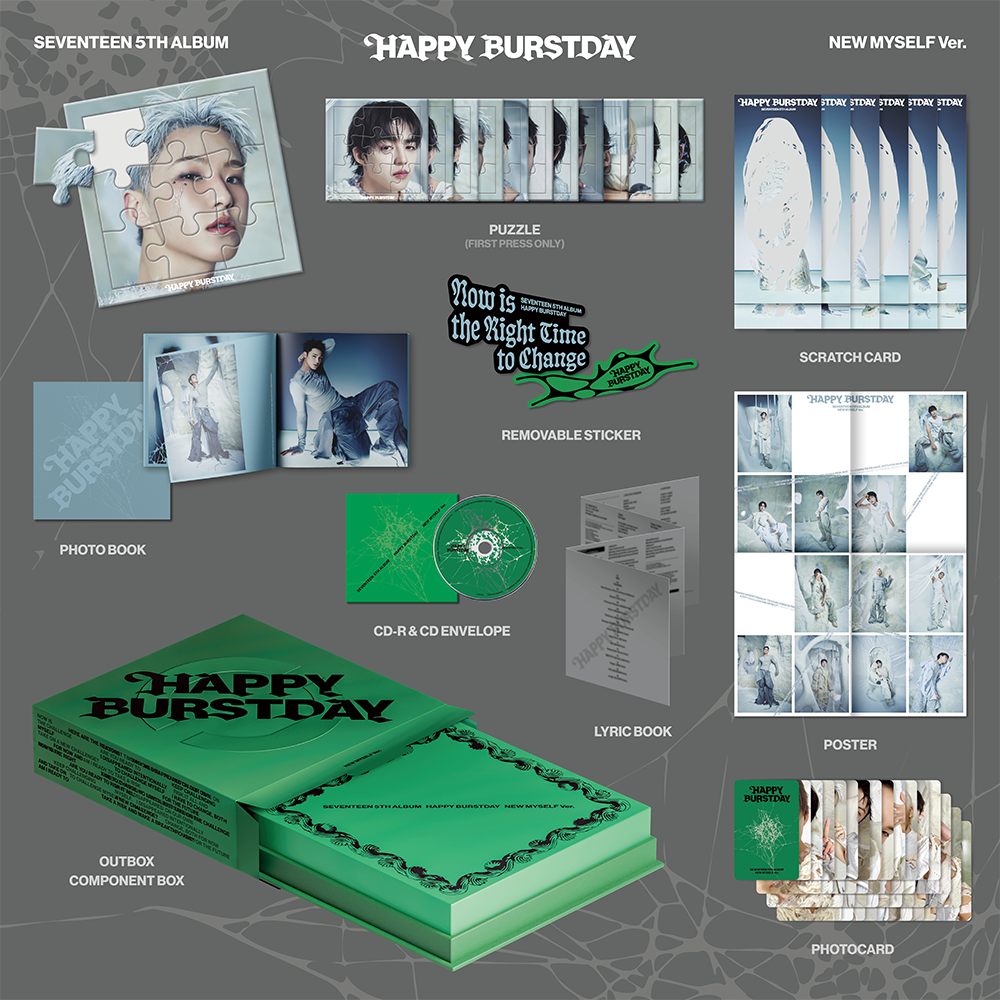 SEVENTEEN 5th Album 'HAPPY BURSTDAY' NEW MYSELF Ver. - SEVENTEEN