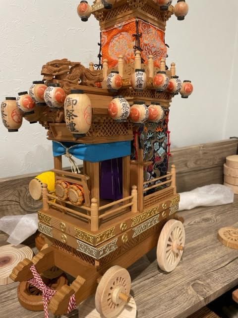 ミニチュア山車の木製車輪づくり | 【Sewcute】あったらいいなをカタチ