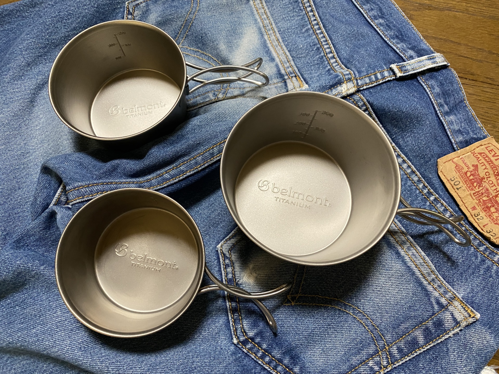 ベルモント チタンシェラカップ】折りたたみハンドルだからクッカーの