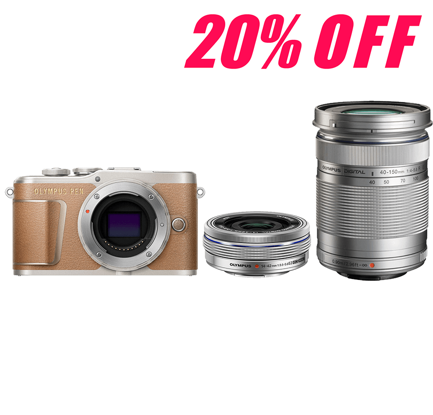 カメラレンタル] オリンパス/OLYMPUS PEN E-PL9 標準&望遠レンズセット