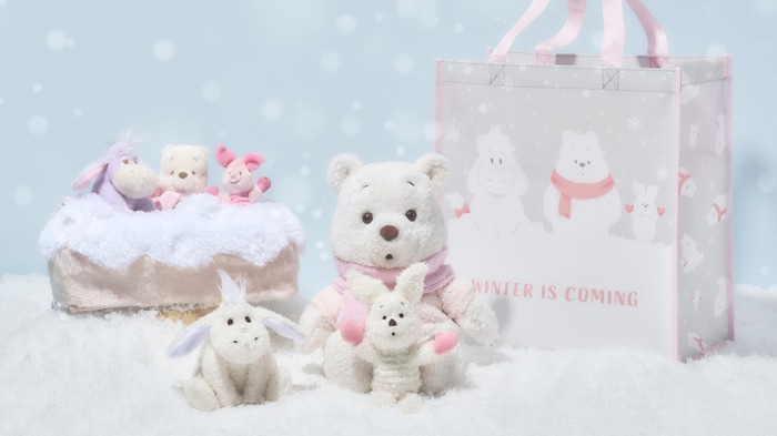 プーさんたちに雪が積もって真っ白に！ 冬のコレクション「WHITE POOH
