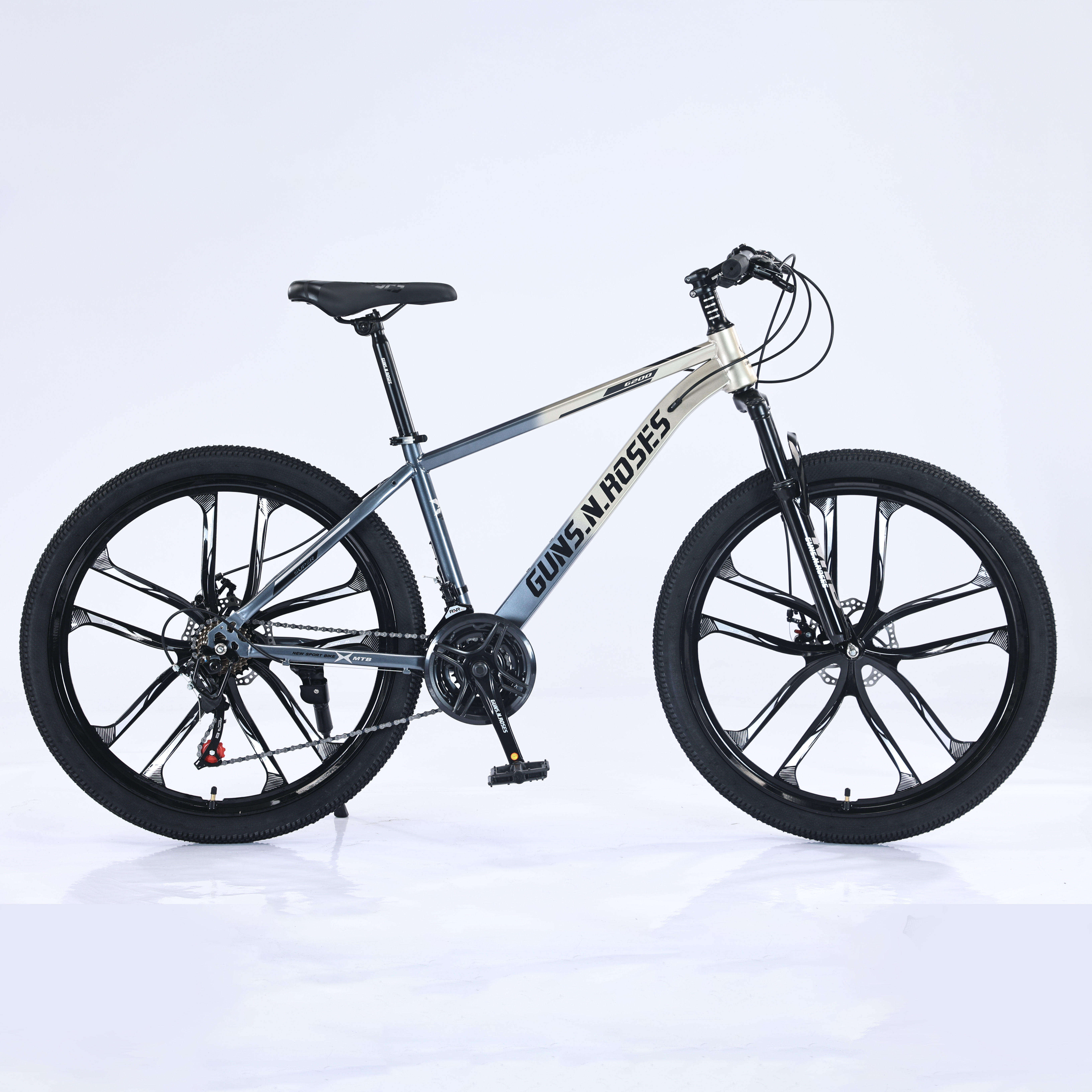 26インチ MTB スチールフレーム 自転車 7/21/24/27/30速 ディスクブレーキ