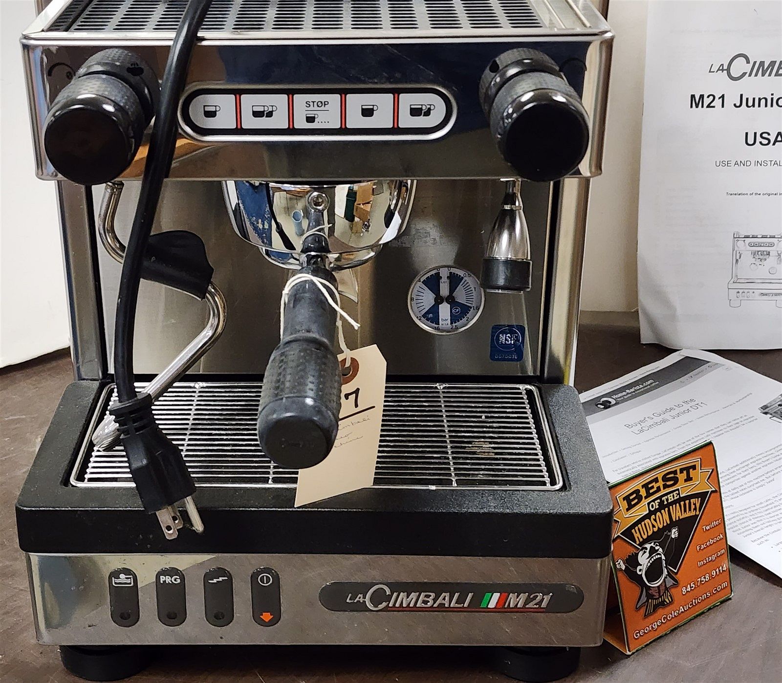 La Cimbali M21 Espresso Machine Junior Dt/1 $3600 New sold at