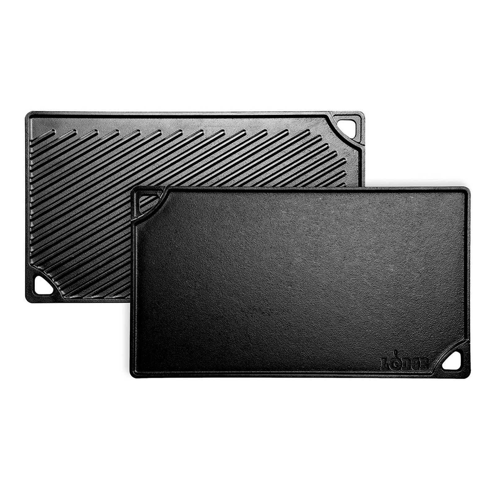 16.75 Inch x 9.5 Inch Cast Iron Reversible Grill/Griddle（ダブル