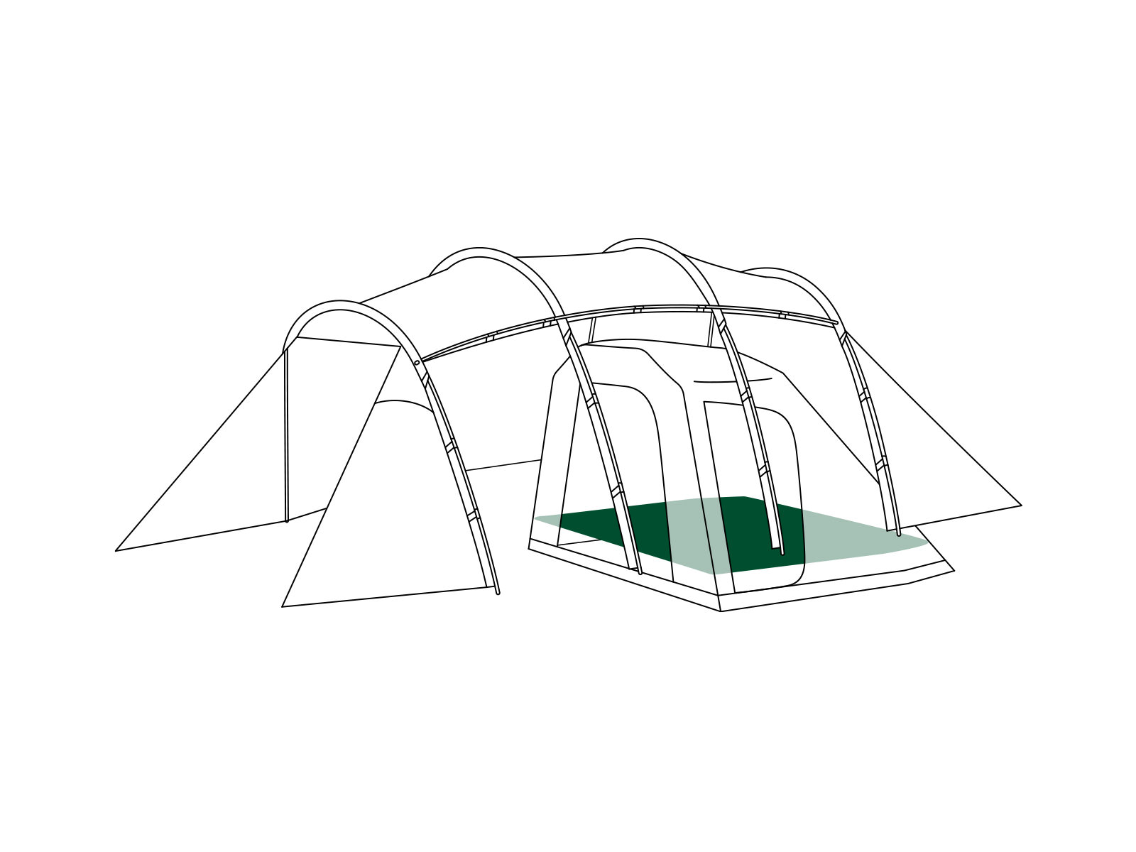 フロアマット アルニカインナーテント用 - 地球の、道具。サバティカル