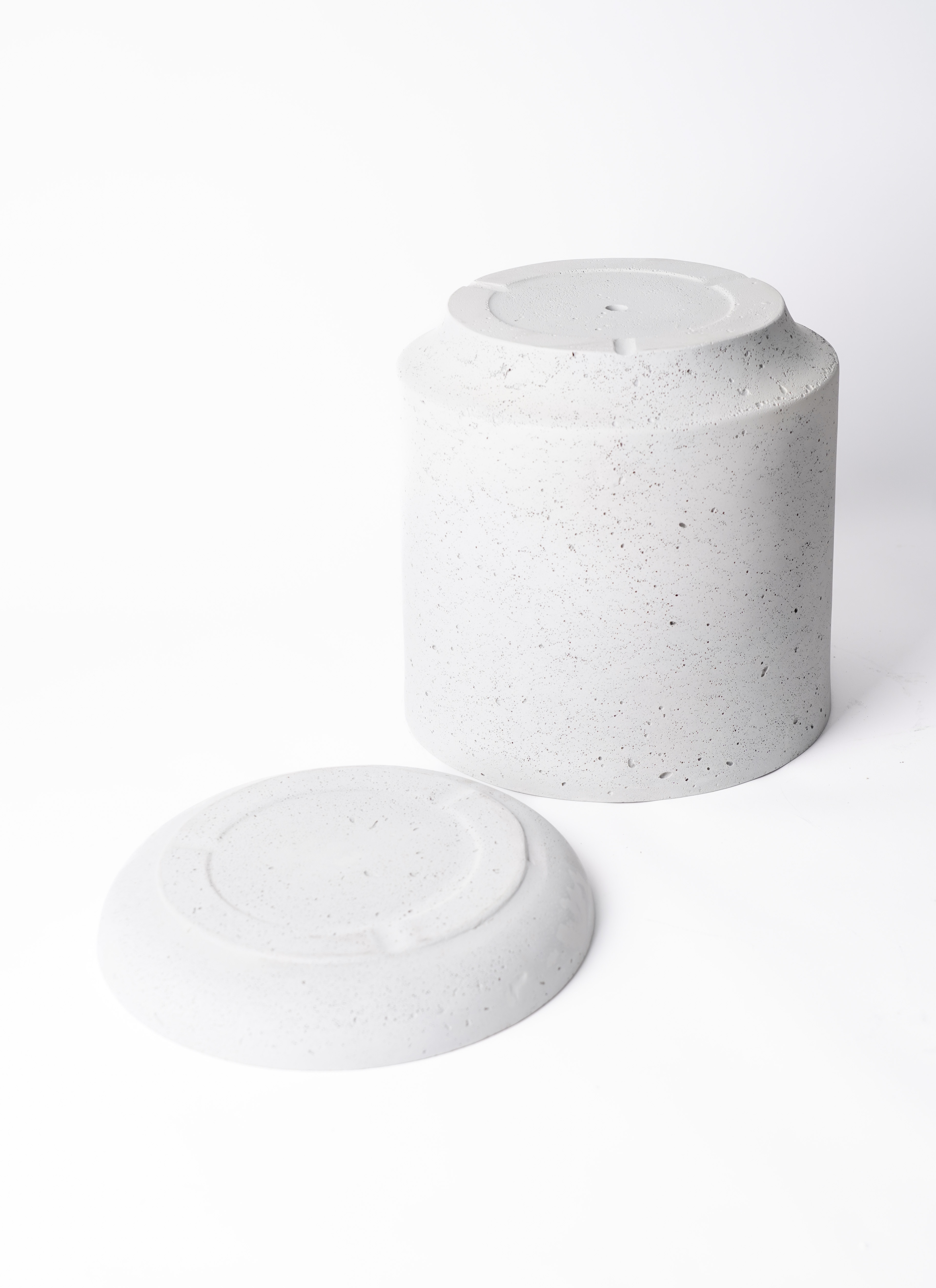 鉢カバー ライム ドゥオ ユーポット 8号鉢用 オフホワイト #KONTON LM