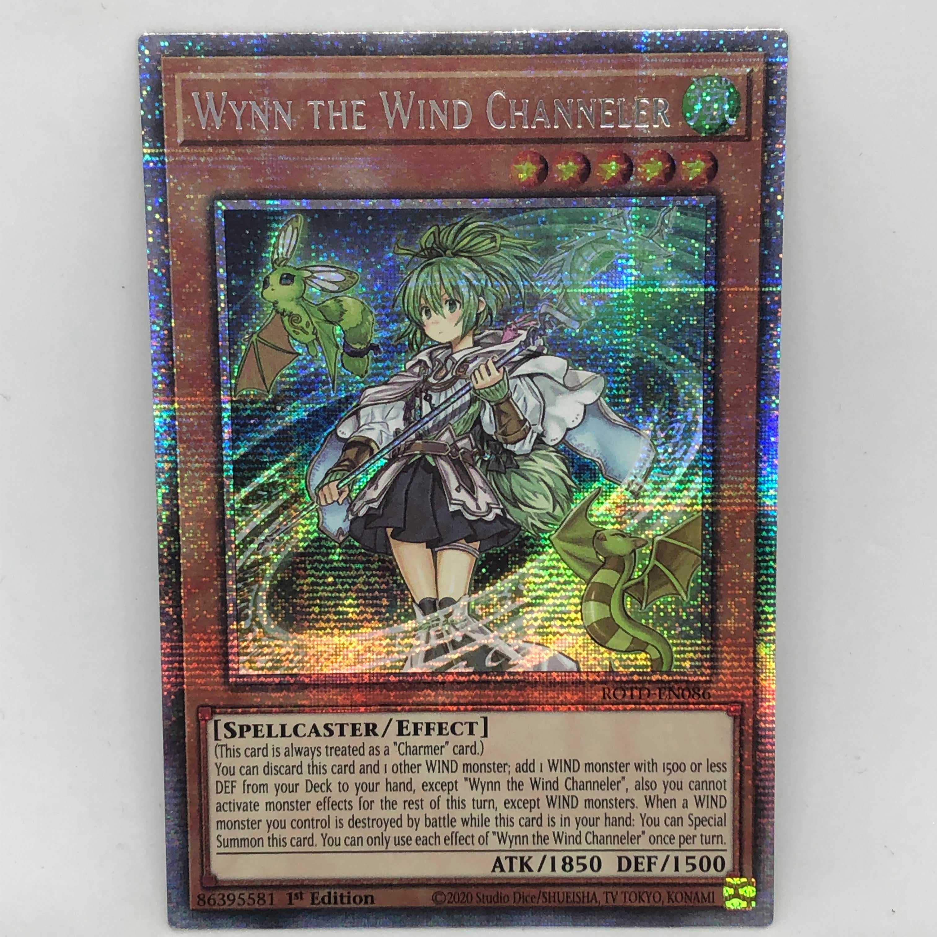 遊戯王 英語 風霊媒師ウィン 1st ROTD スターライトレア プリシク 1枚