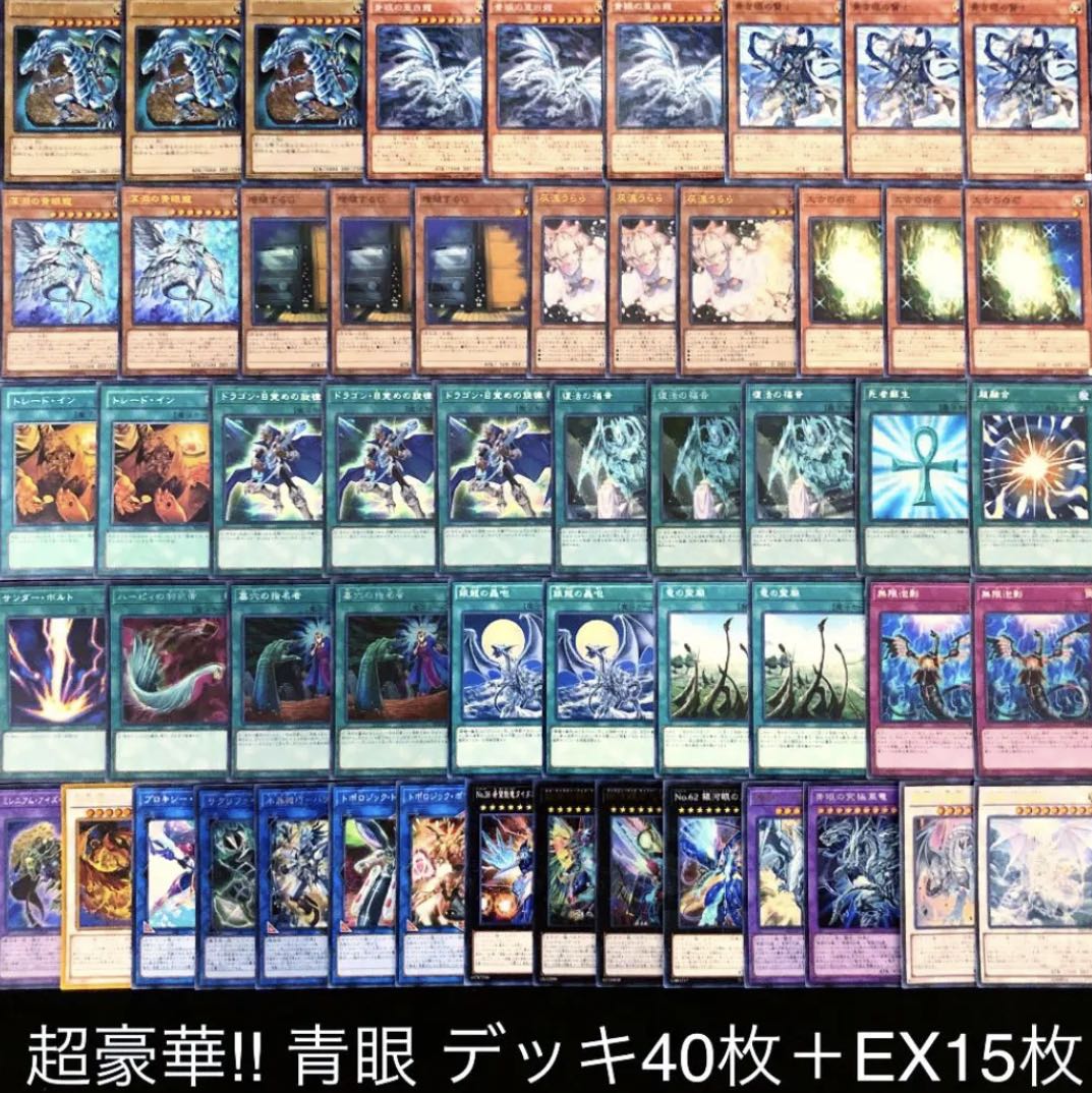 遊戯王 ブルーアイズ デッキ 青眼の白龍 デッキ 1枚の通販 【きち