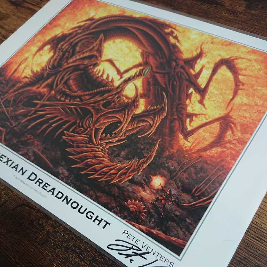 ファイレクシアン・ドレッドノート》サイン入りアートプリント/複製