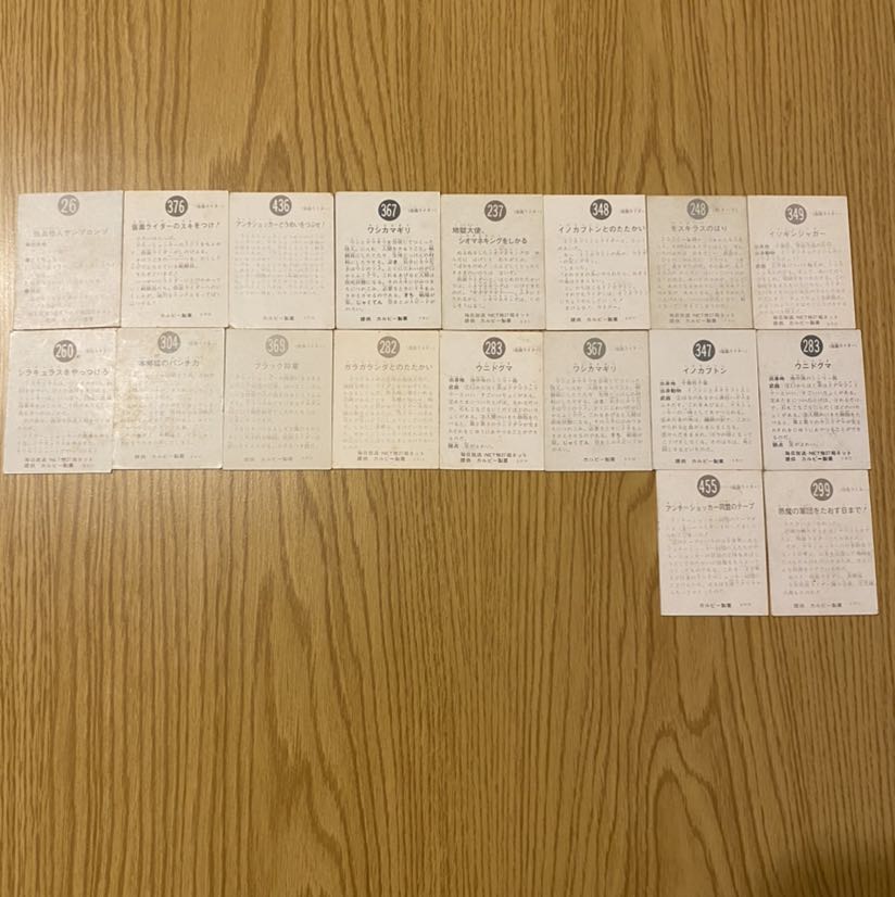 旧仮面ライダーカード 初代〜 カード アルバム カルビー 1枚の通販