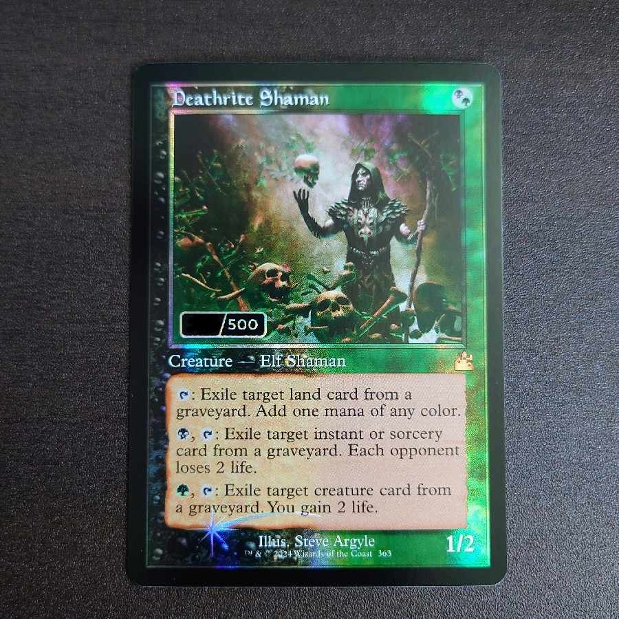 美品【シリアル】死儀礼のシャーマン ダブルレインボウfoil ラヴニカリ