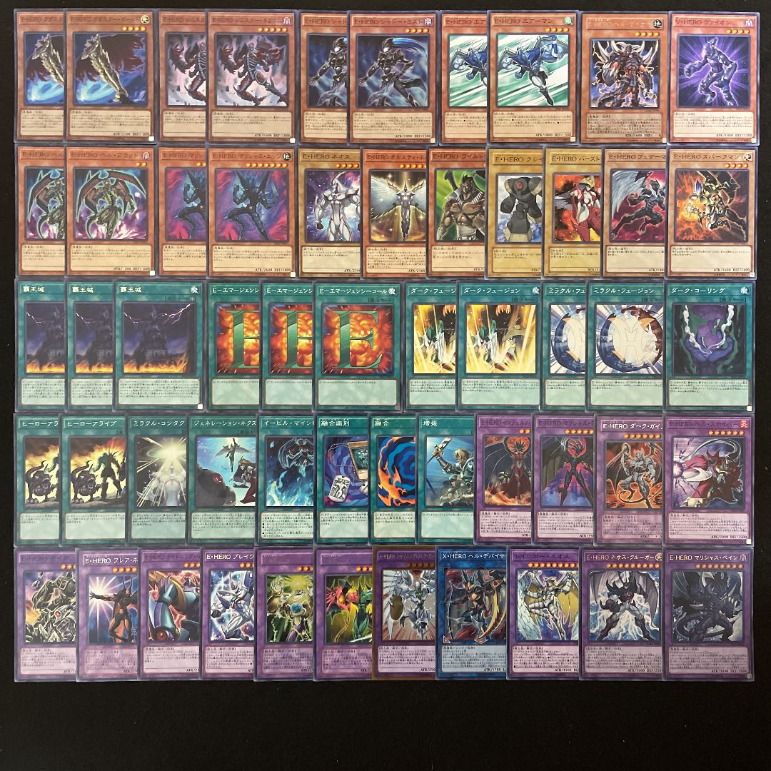 遊戯王 覇王十代 E-HERO 構築済みデッキ40枚+EX15枚 30枚の通販 おしり