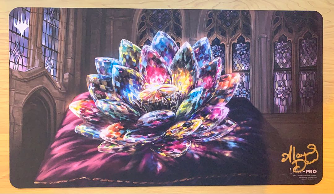 直筆サイン入り 宝石の睡蓮/Jeweled Lotus プレイマット MTG 1枚の通販