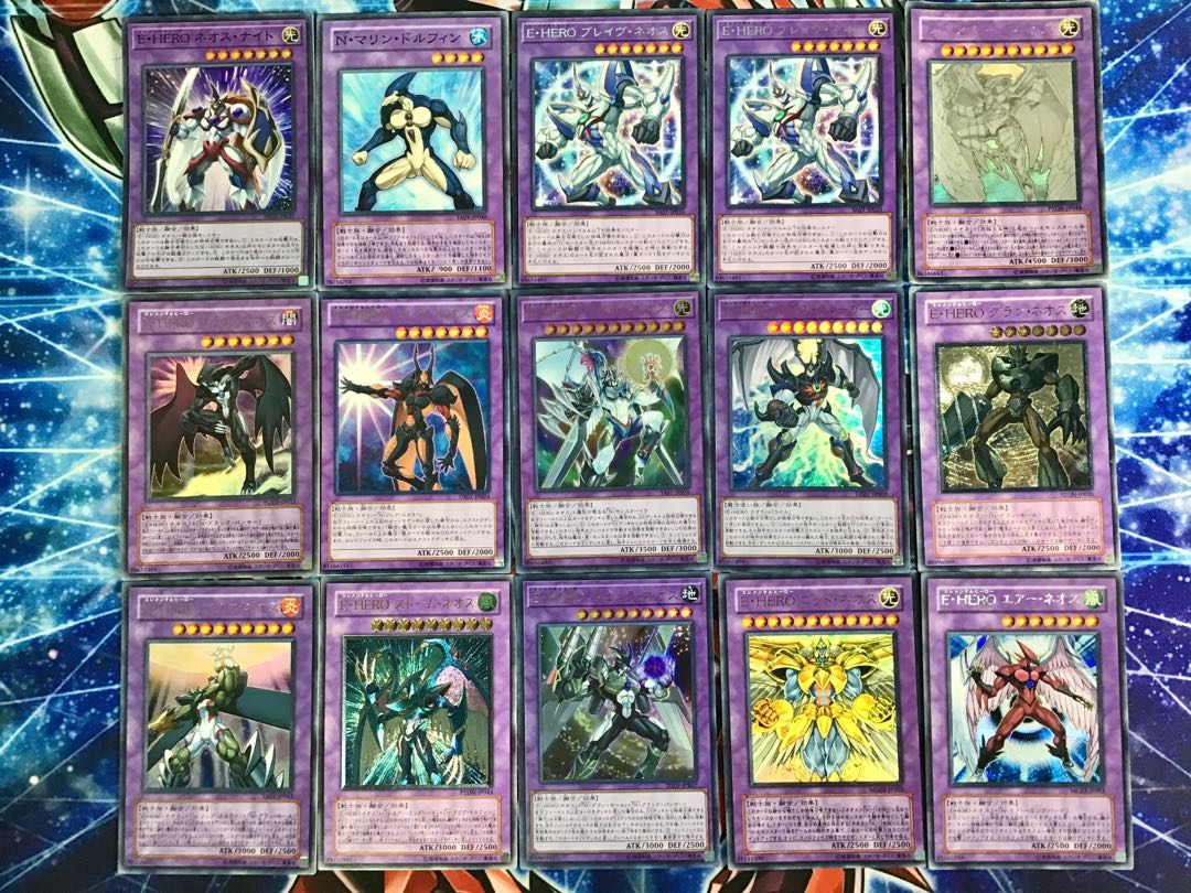 本格構築デッキ【十代ネオス 】デッキ メイン＆EX15枚＆スリーブ 15枚