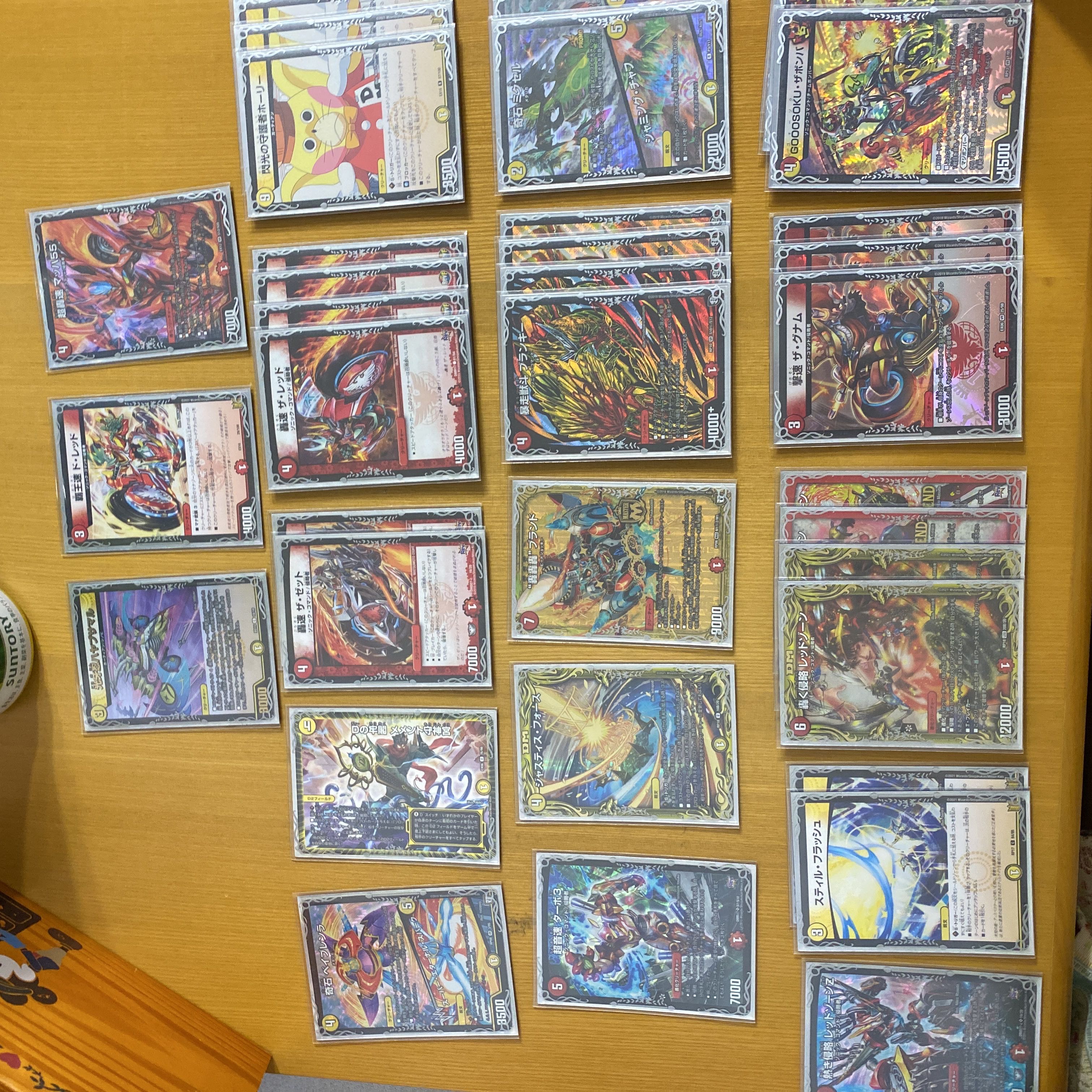 赤白バイク デッキ デュエルマスターズ 3重スリーブ付 1枚の通販 きん