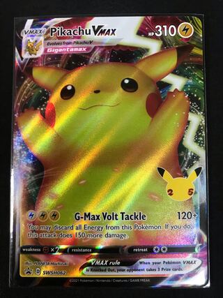 ピカチュウVMAX 英語1枚 プロモ 25th Anniversary 1枚の通販 ゴリオ