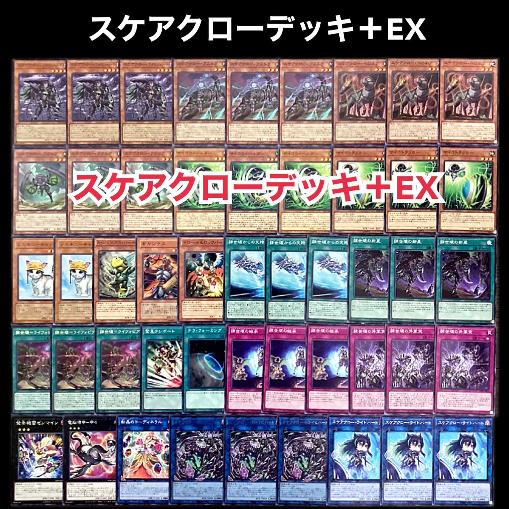 遊戯王 スケアクロー デッキ 1枚の通販 添乗員〜遊戯王デッキ販売