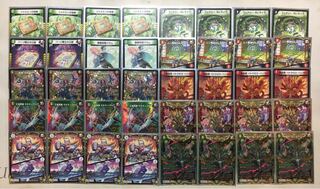 デュエルマスターズ 赤緑Gジョラゴン デッキ スリーブ 調整パーツ付