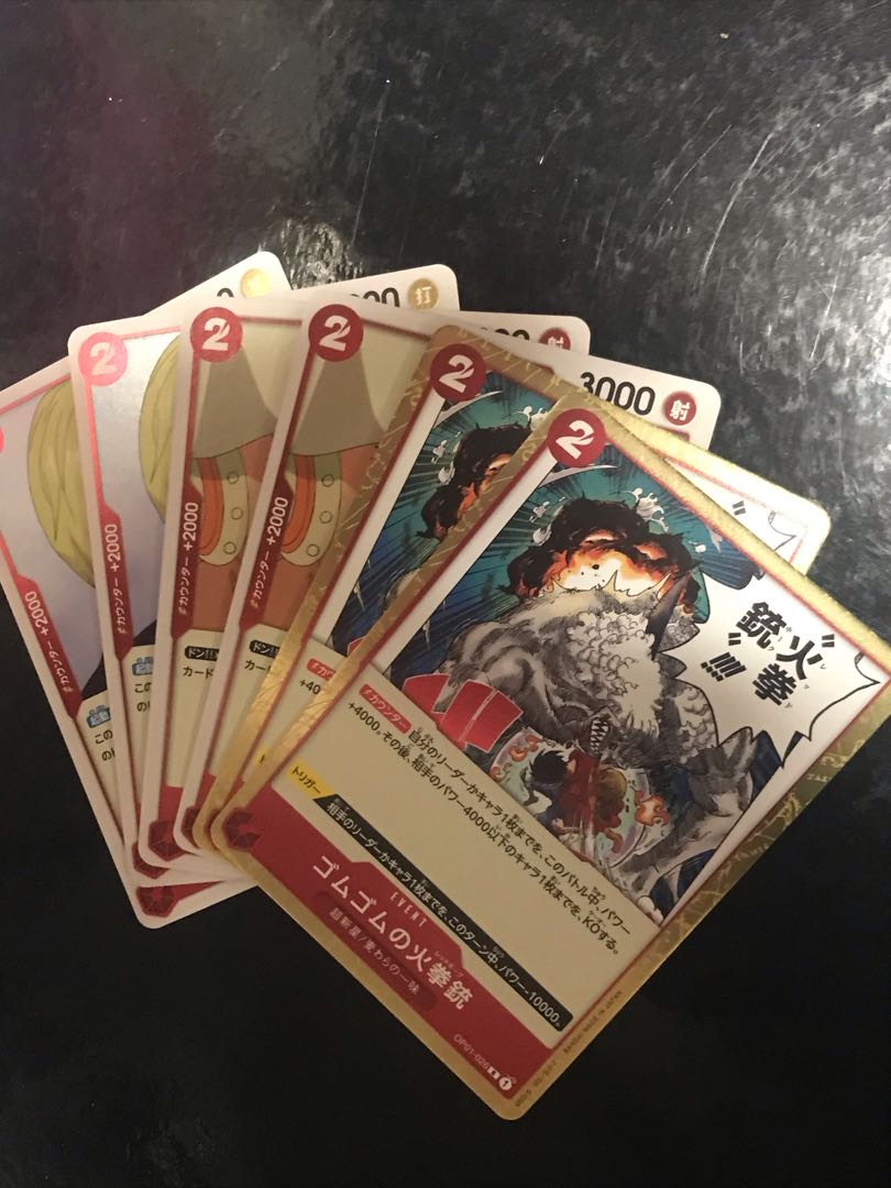 ワンピースカードゲーム 赤デッキ サンジ ウソップ レッドホーク 1枚の