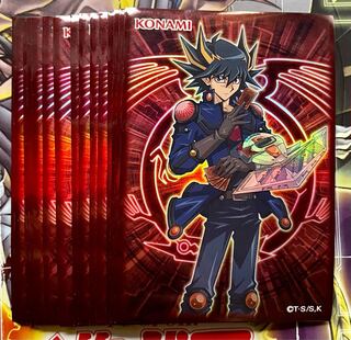 遊戯王 不動遊星 公式スリーブ 15枚セット 竜の紋章 シグナー竜 背景絵