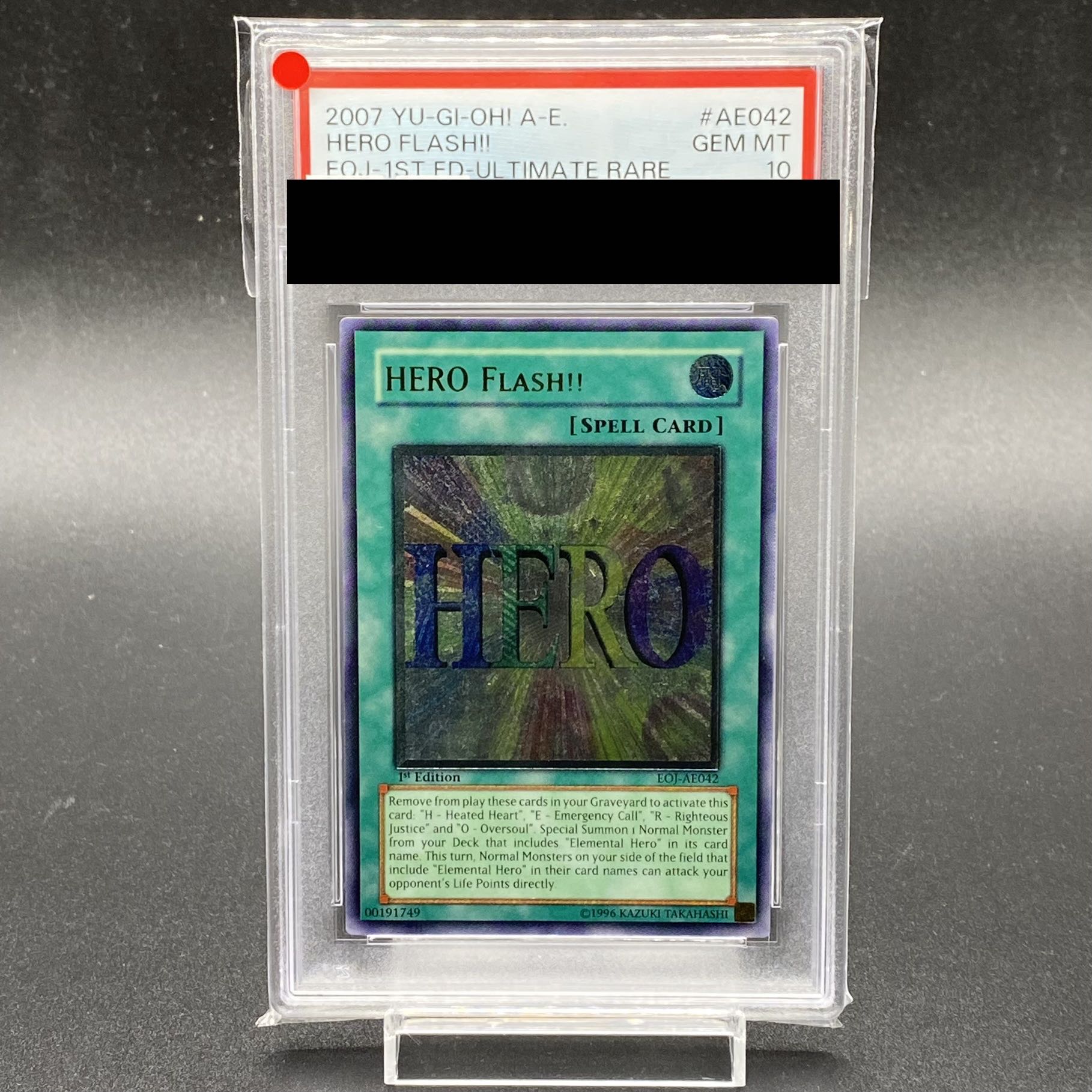 遊戯王HERO FLASH!! ヒーローフラッシュ旧アジアレリーフPSA10