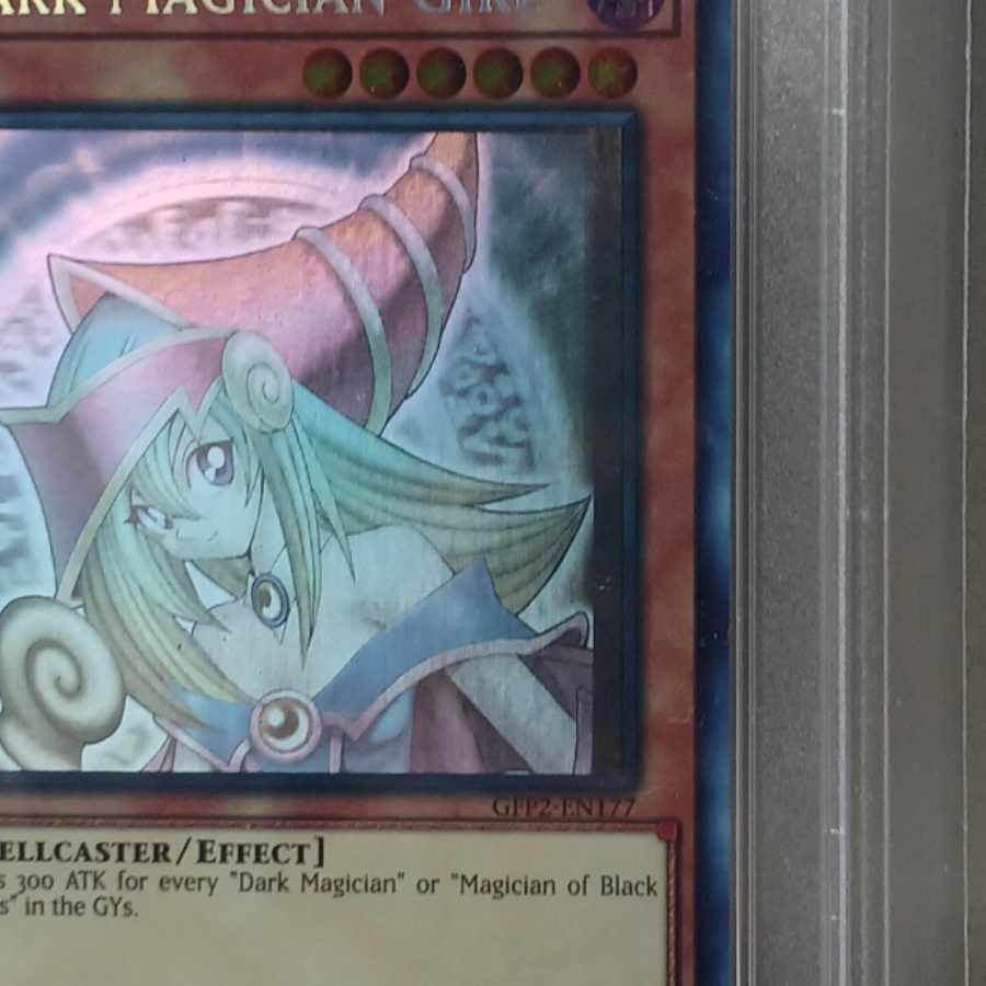エラー品 ブラックマジシャンガール 1st 海外版 ゴースト ホロ PSA10 1