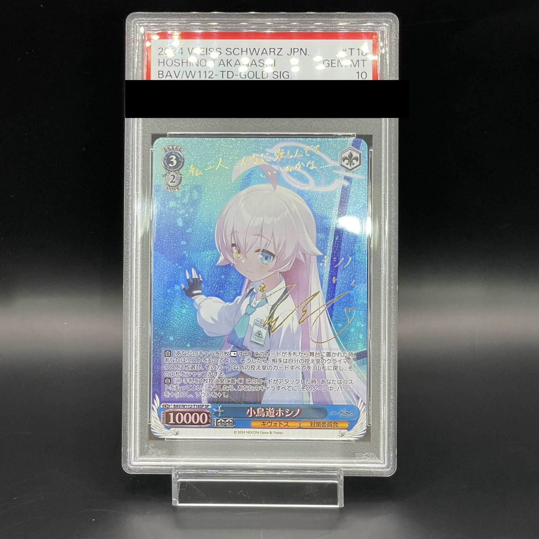 PSA10より難しい最高ARS10+鑑定品！サイン入りSP 水着ホシノ 鑑定書付