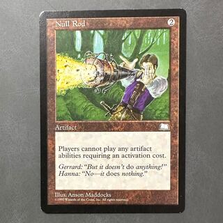 無のロッド Null Rod 英語版 状態:MP プレイ痕 無のロッド Null Rod