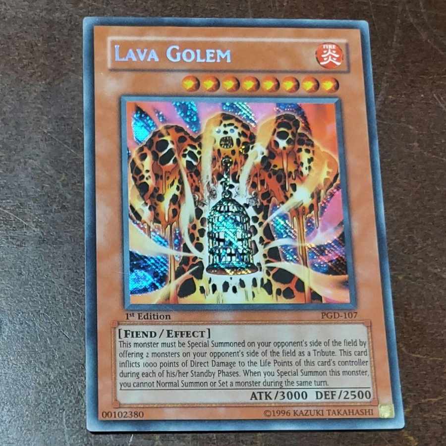 遊戯王 溶岩魔神ラヴァ・ゴーレム 旧アジア版 PGD シークレット 1枚
