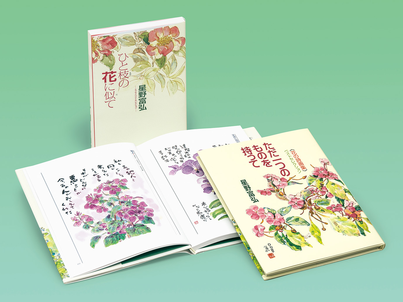 花とともに生きた星野富弘ベストセレクション（全2巻） - 偕成社