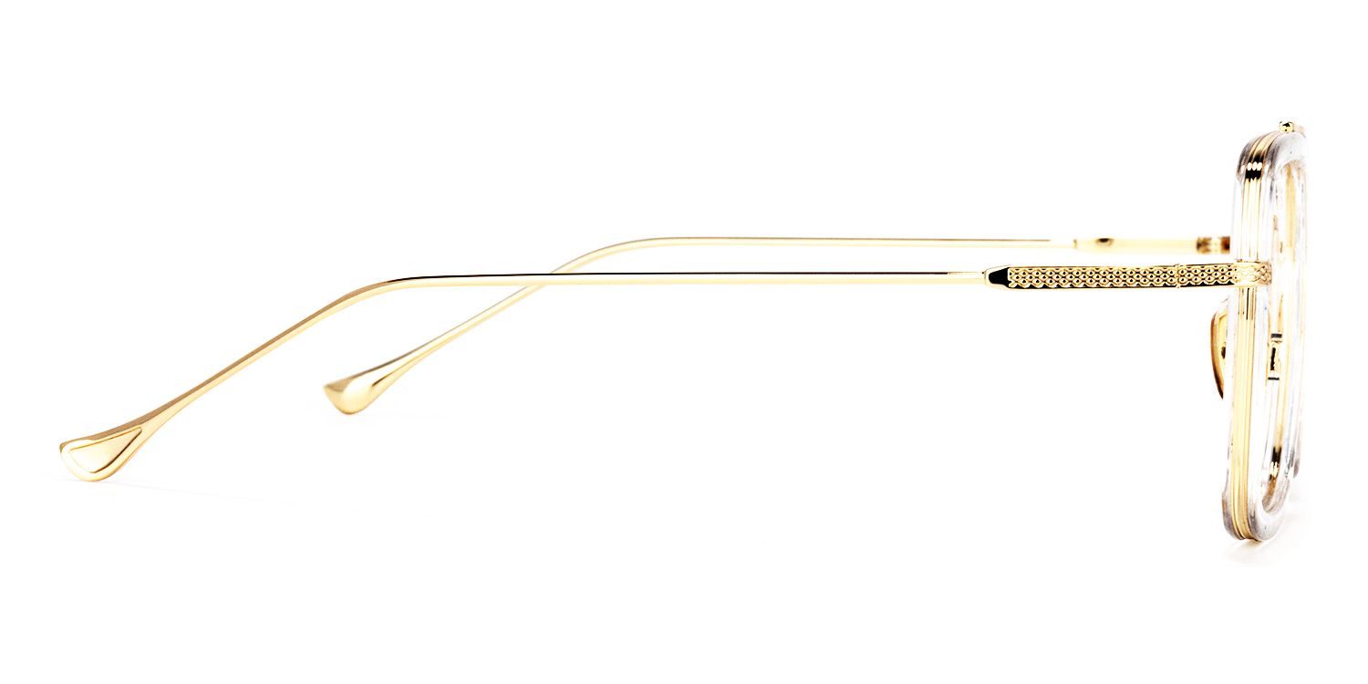 Gifford Aviator Clear Frame Glasses | Zeelool Optical