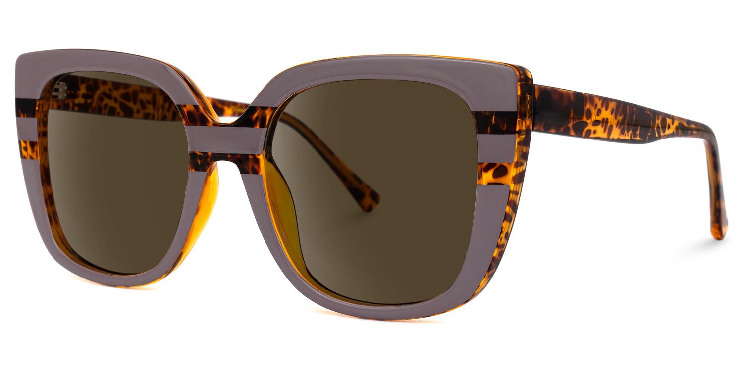 Brenda Square Mauve Sunglasses | Zeelool Glasses