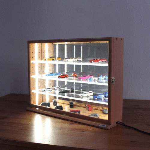 WEB限定品】ナカバヤシ LEDライト付き コレクションケース ワイド 透明