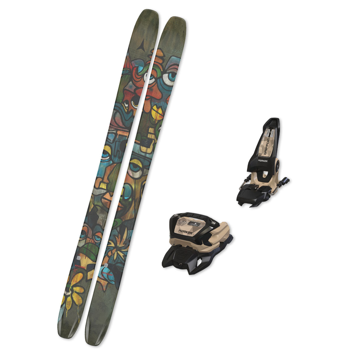 2026 Atomic Bent 110 + Marker Griffon 13 Bindings BUNDLE – Ski