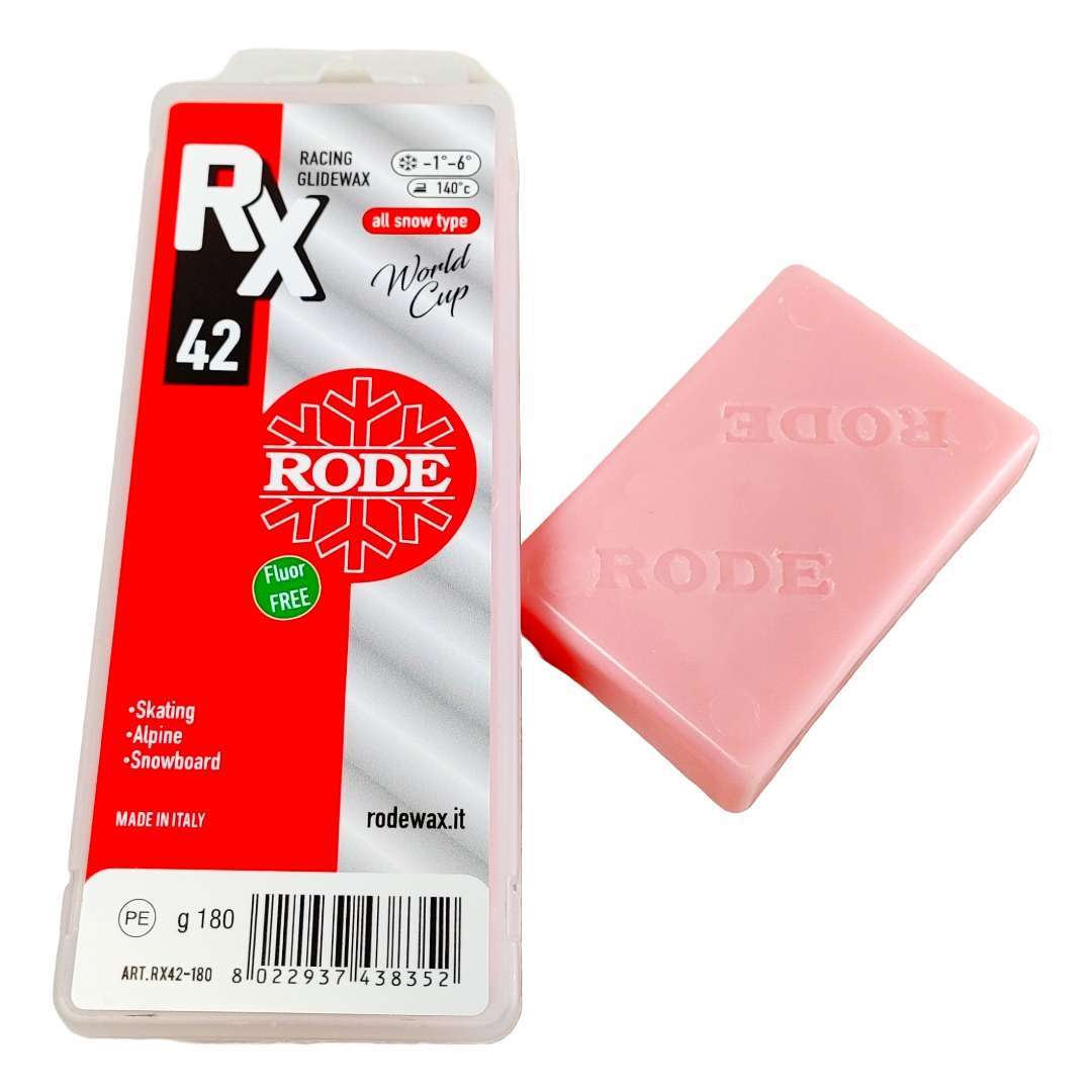 Buy Rode RX42 WC Glider Red Melt Wax - Glide Wax | Skiwax.ca