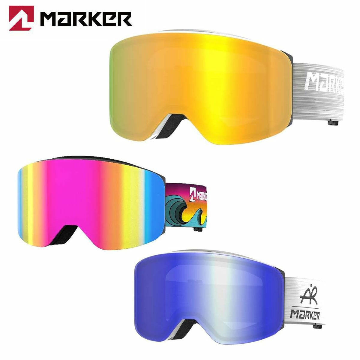 スキーゴーグル マーカー MARKER メンズ レディース ＜2024＞SQUADRON